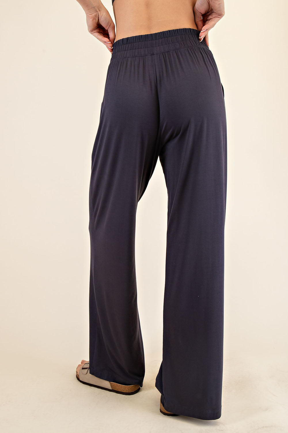 VISCOSE MODAL WIDE LEG PANT