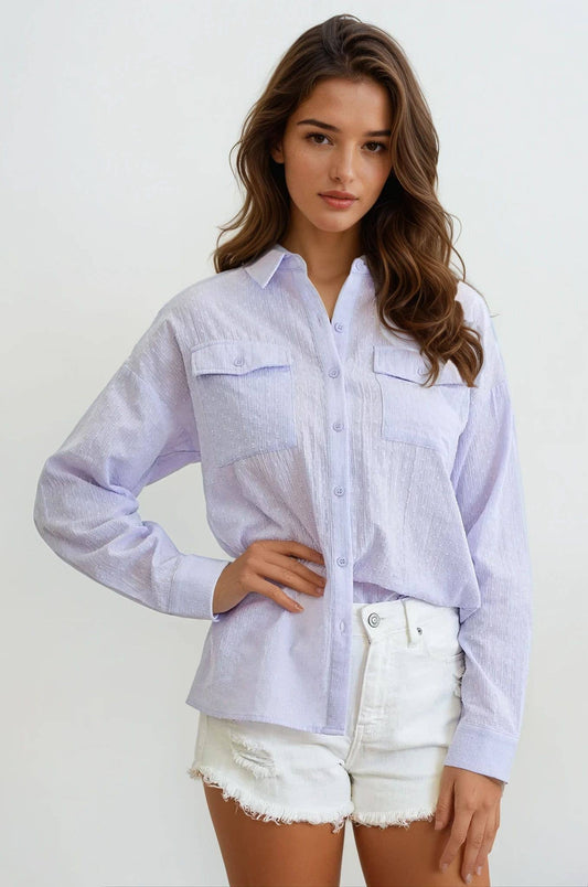 Swiss Dotted Woven Shirt