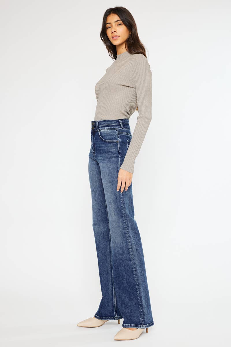 KANCAN HIGH RISE WIDE FLARE JEANS