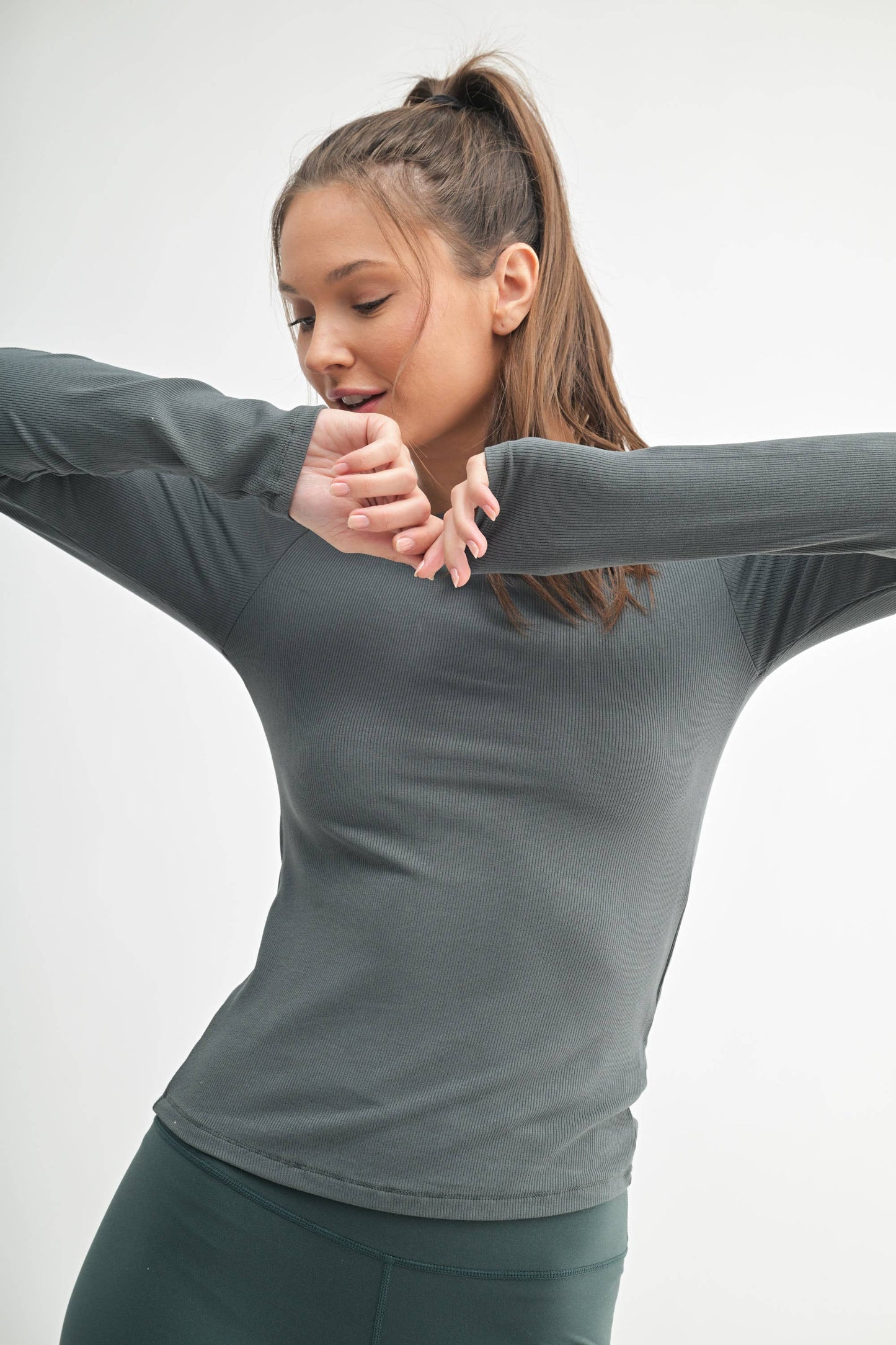 Barely There Boat Neck Micro-Ribbed Top