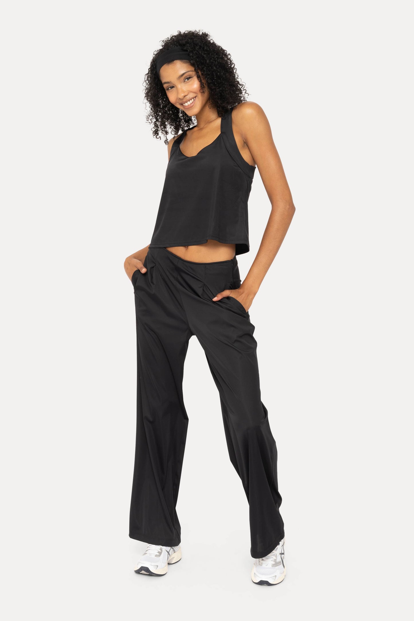 Flexflow Plated Front Wide Leg Pants