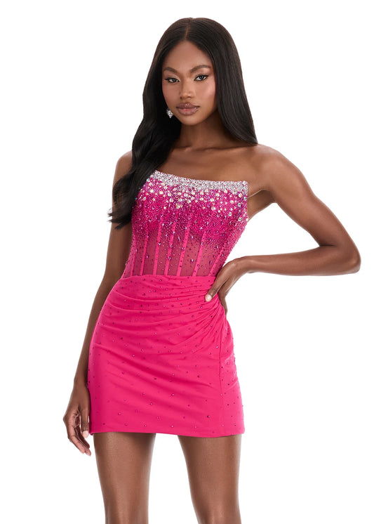 ASHLEylauren 4856 | Fuchsia