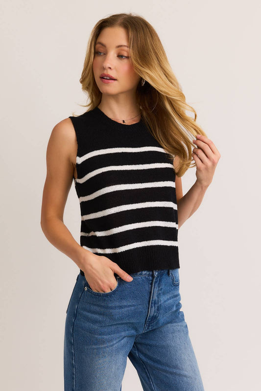 Sleeveless Sweater Top