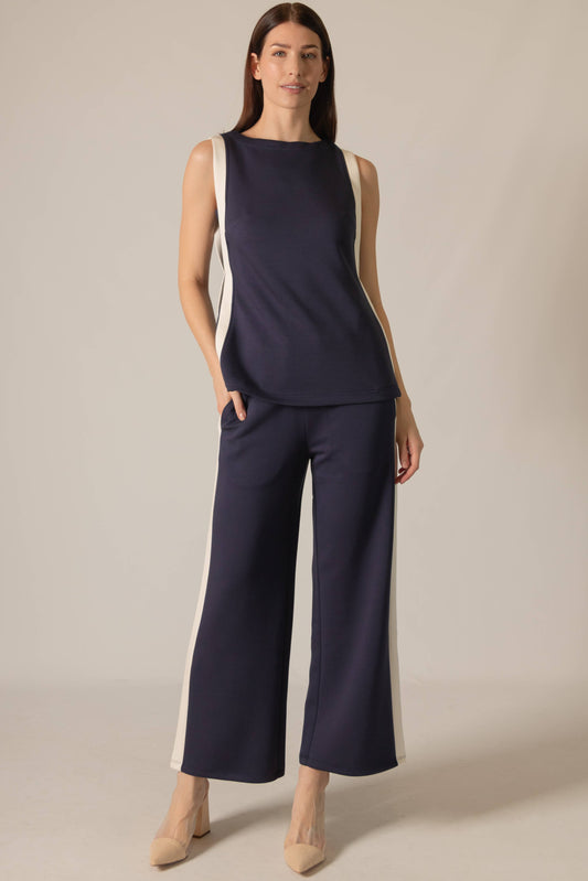 P. CILL Butter Modal Contrast Border Side Pocket Sleeveless