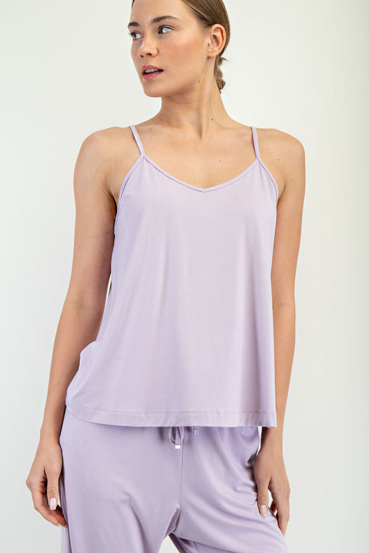 VISCOSE MODAL V NECK CAMI