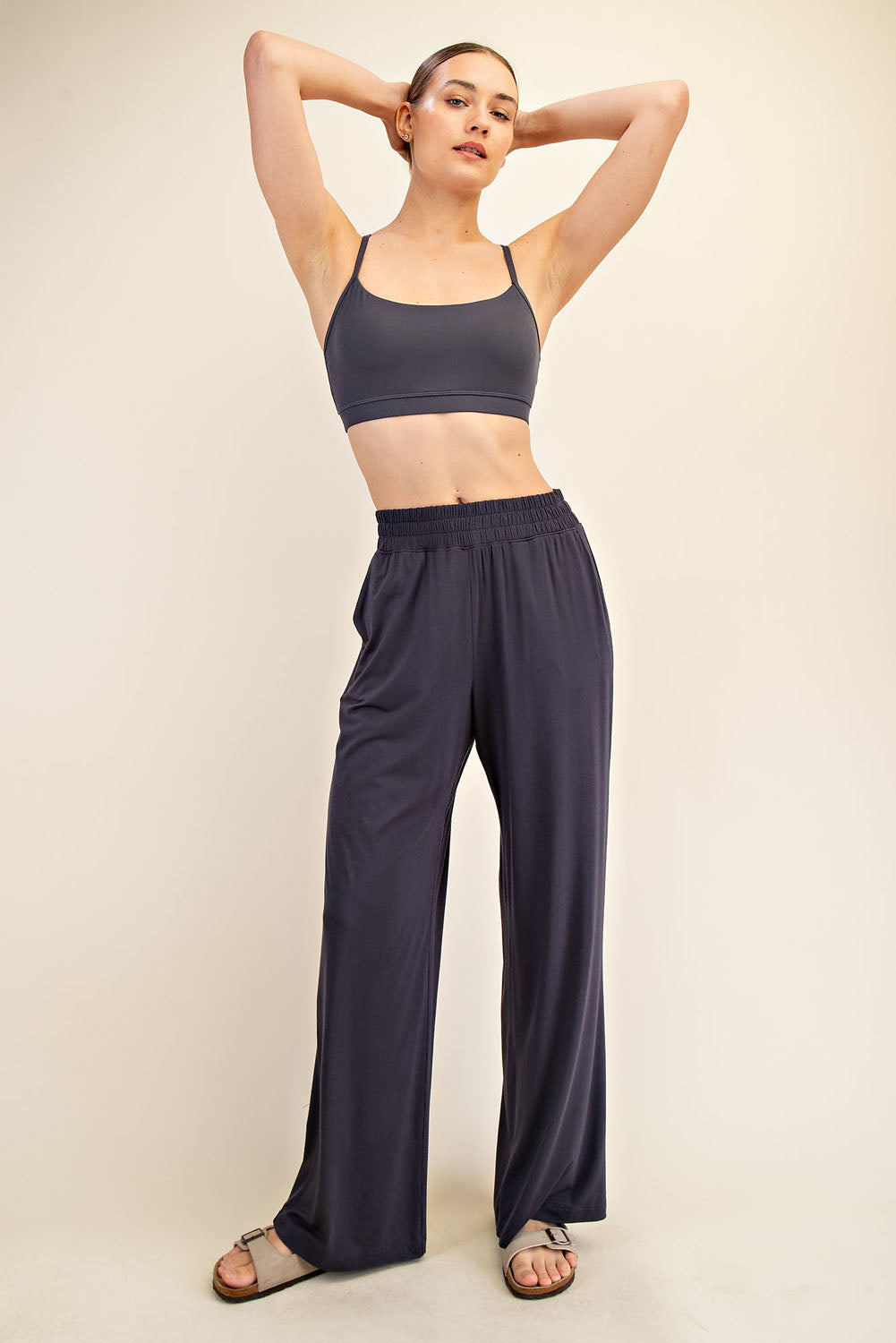 VISCOSE MODAL WIDE LEG PANT