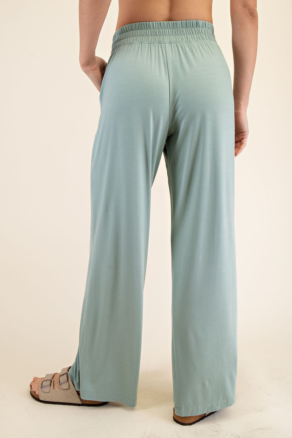 VISCOSE MODAL WIDE LEG PANT