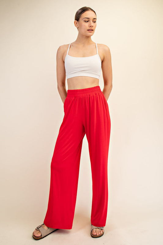 VISCOSE MODAL WIDE LEG PANT