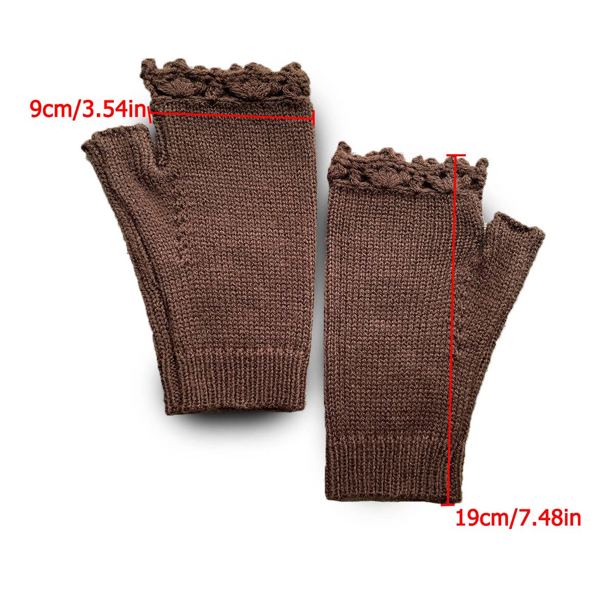 Vintage Sunflower Embroidered Mittens