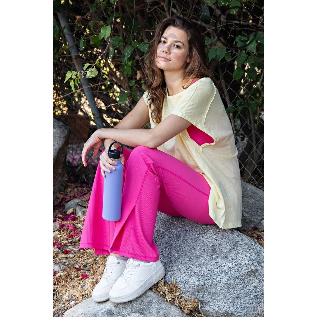PLUS SIZE MINERAL WASHED SHORT SLEEVE TOP