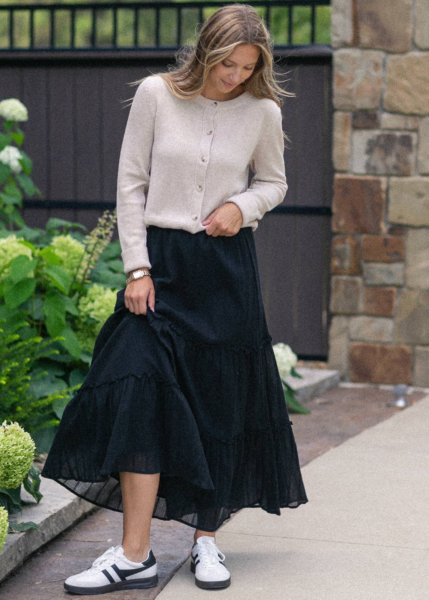 Womens Serena Gauze Maxi Skirt Summer 2025
