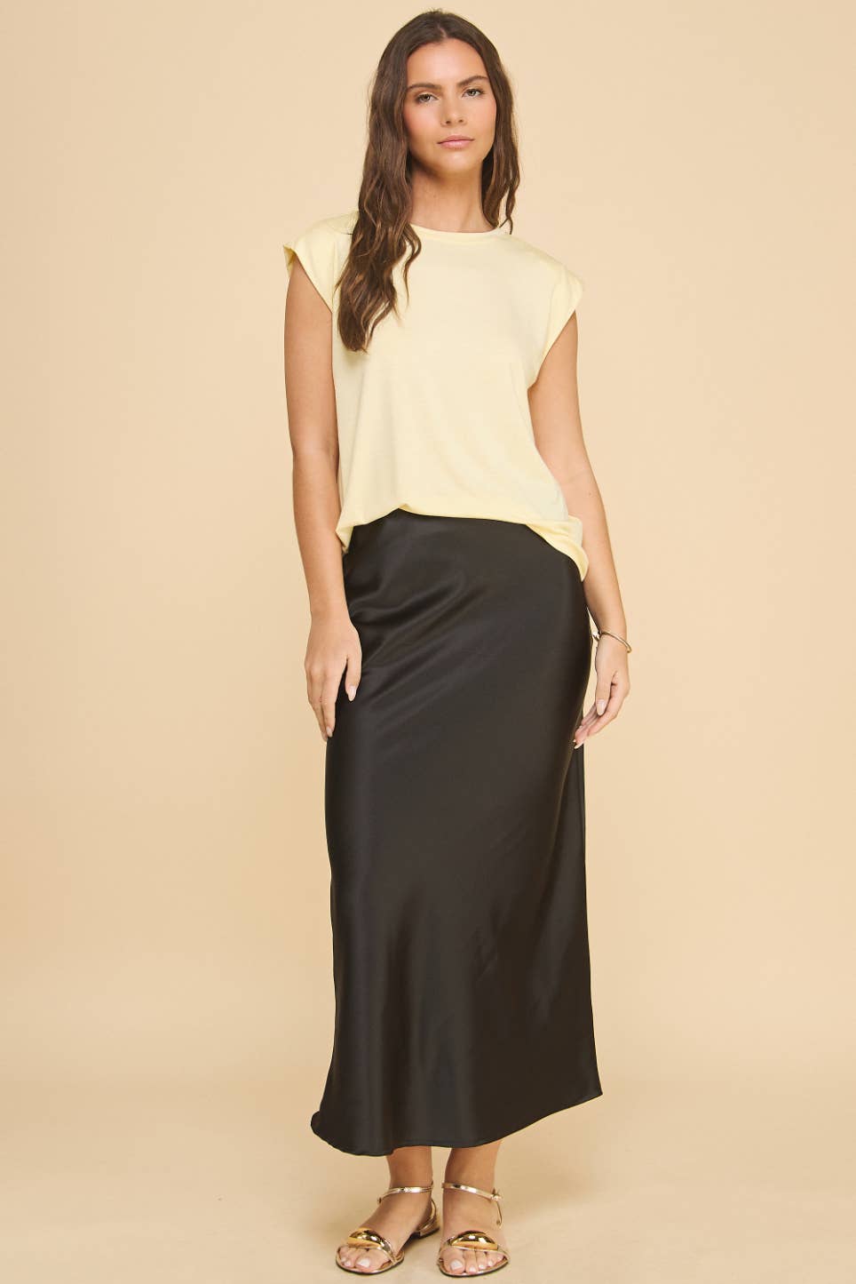 Blossom Basic Muscle Tee Yellow