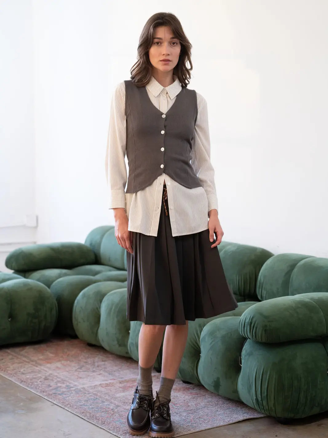 Lightweight Knitted Sweater Vest