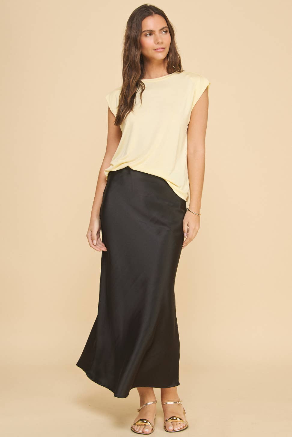 Blossom Basic Muscle Tee Yellow