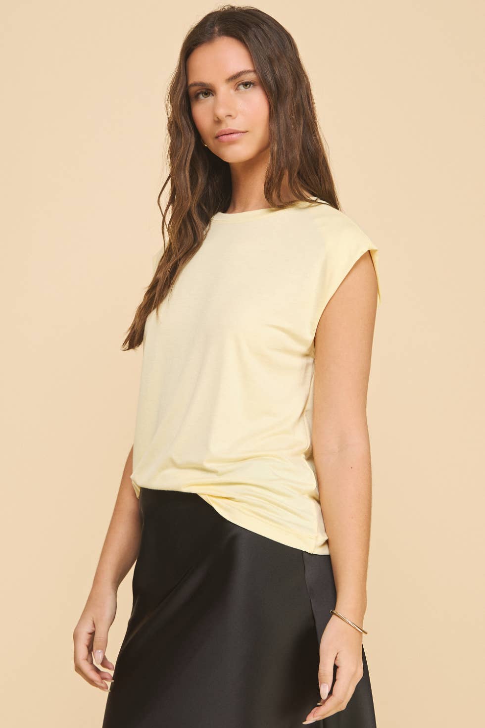 Blossom Basic Muscle Tee Yellow
