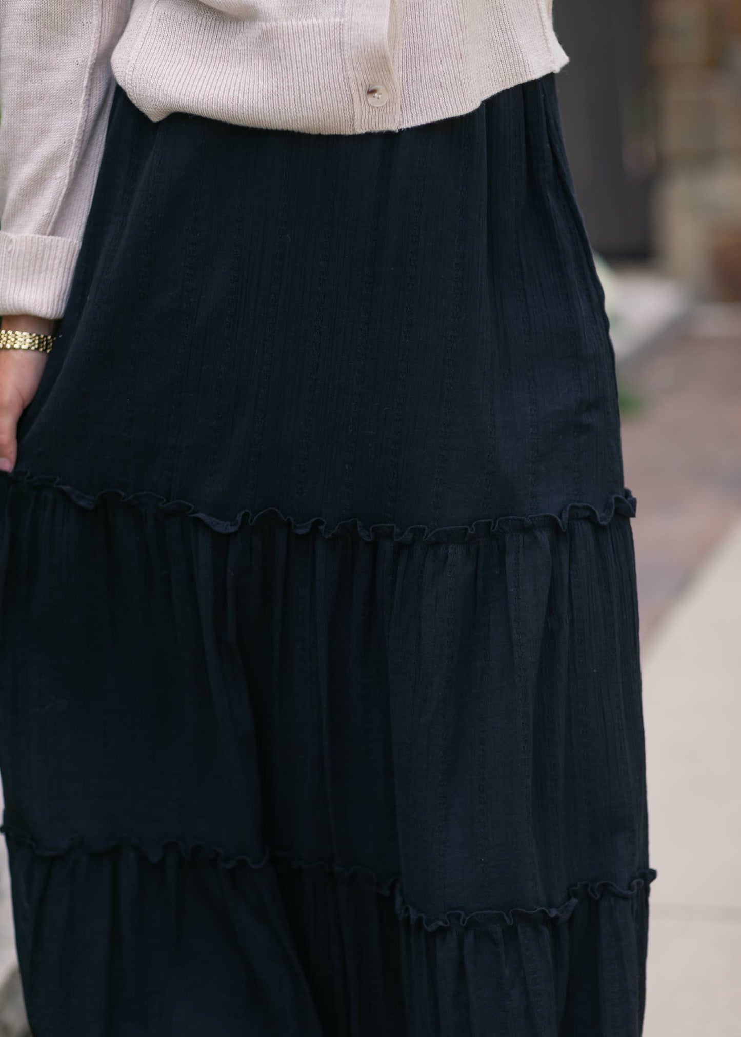 Womens Serena Gauze Maxi Skirt Summer 2025