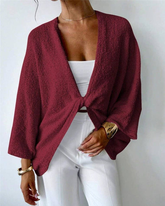 Cozy Crossover V-Neck Cardigan Sweater