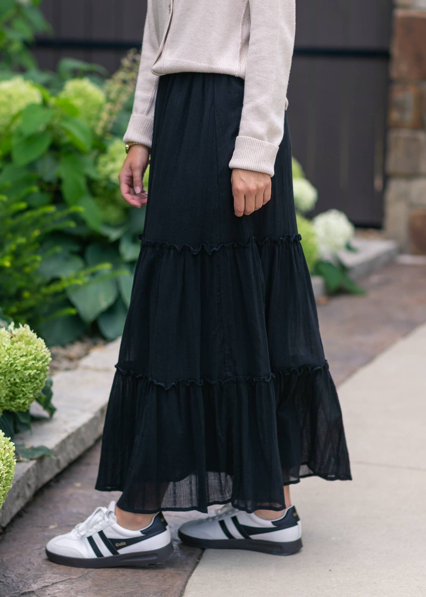 Womens Serena Gauze Maxi Skirt Summer 2025