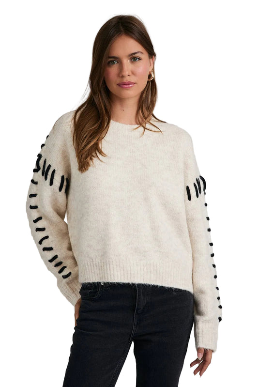 STITCH DETAIL SWEATER TOP