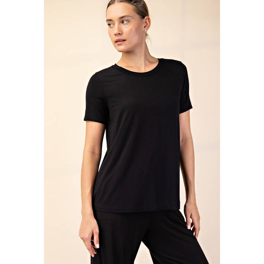VISCOSE MODAL SHORT SLEEVE TOP