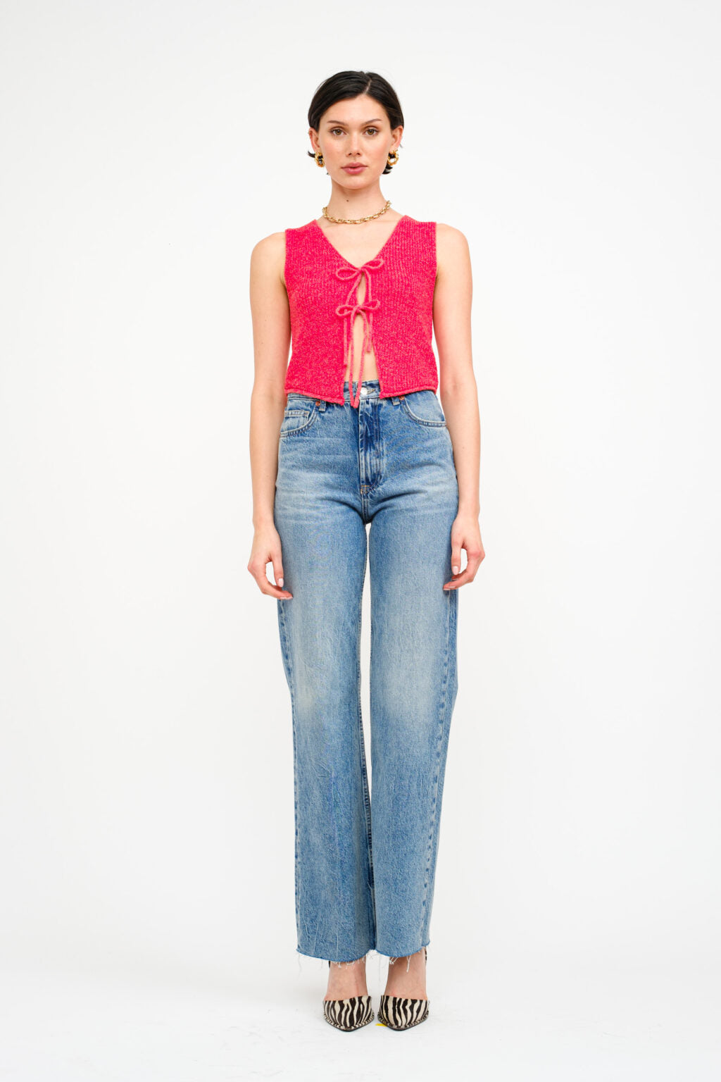 SOFIE THE LABEL KENDALL CHILI RED TOP