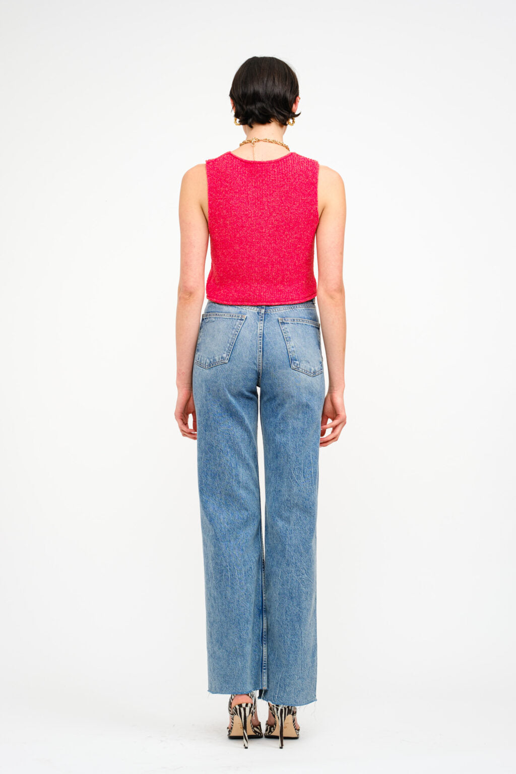 SOFIE THE LABEL KENDALL CHILI RED TOP