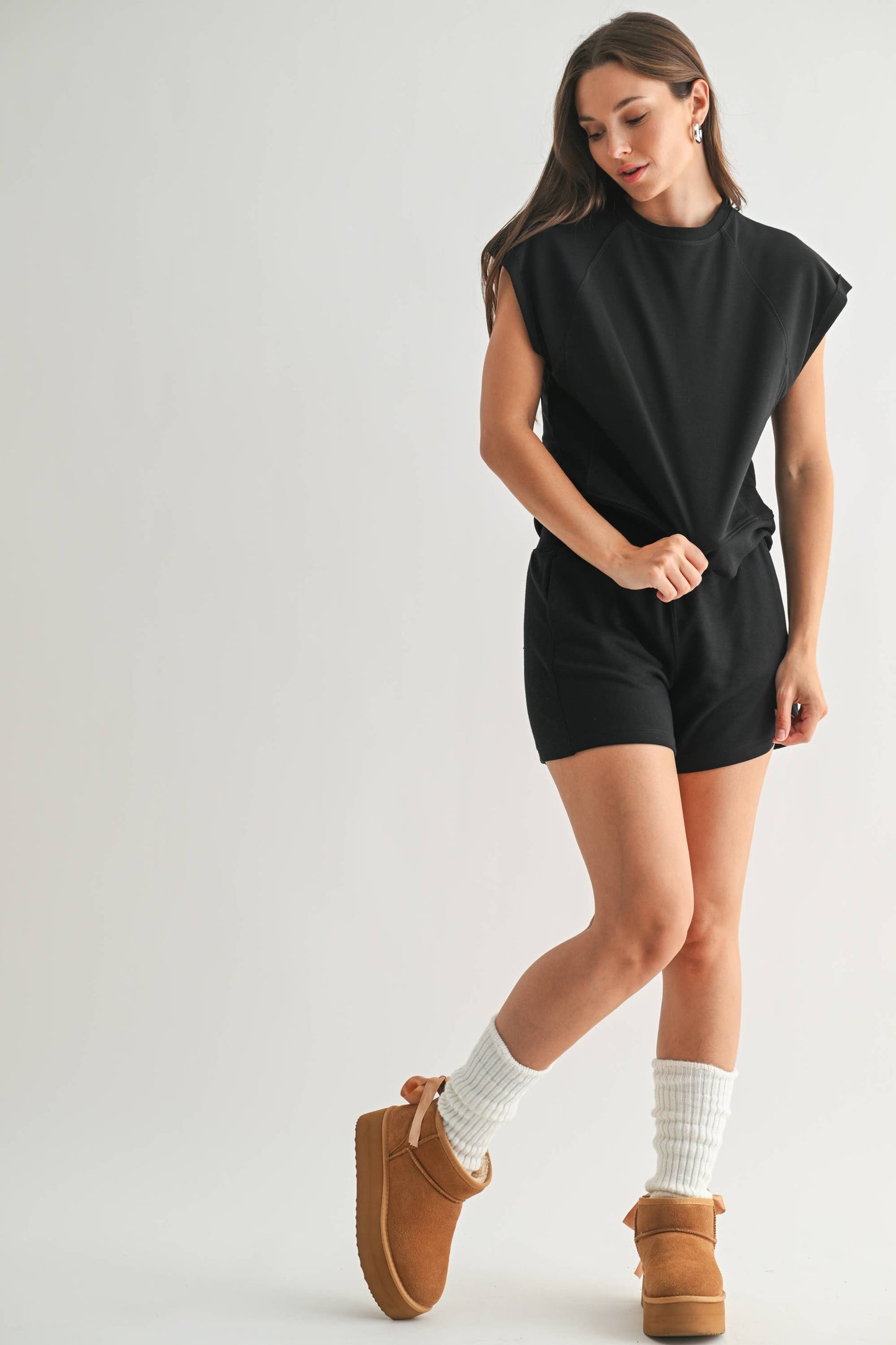 Offset French Terry Lounge Shorts