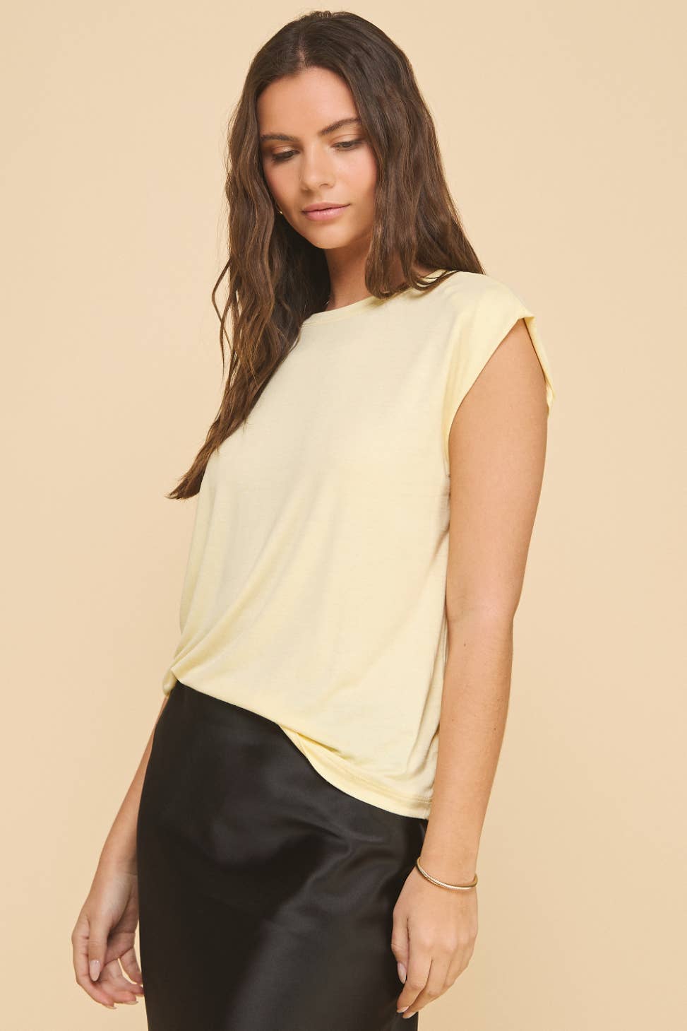 Blossom Basic Muscle Tee Yellow