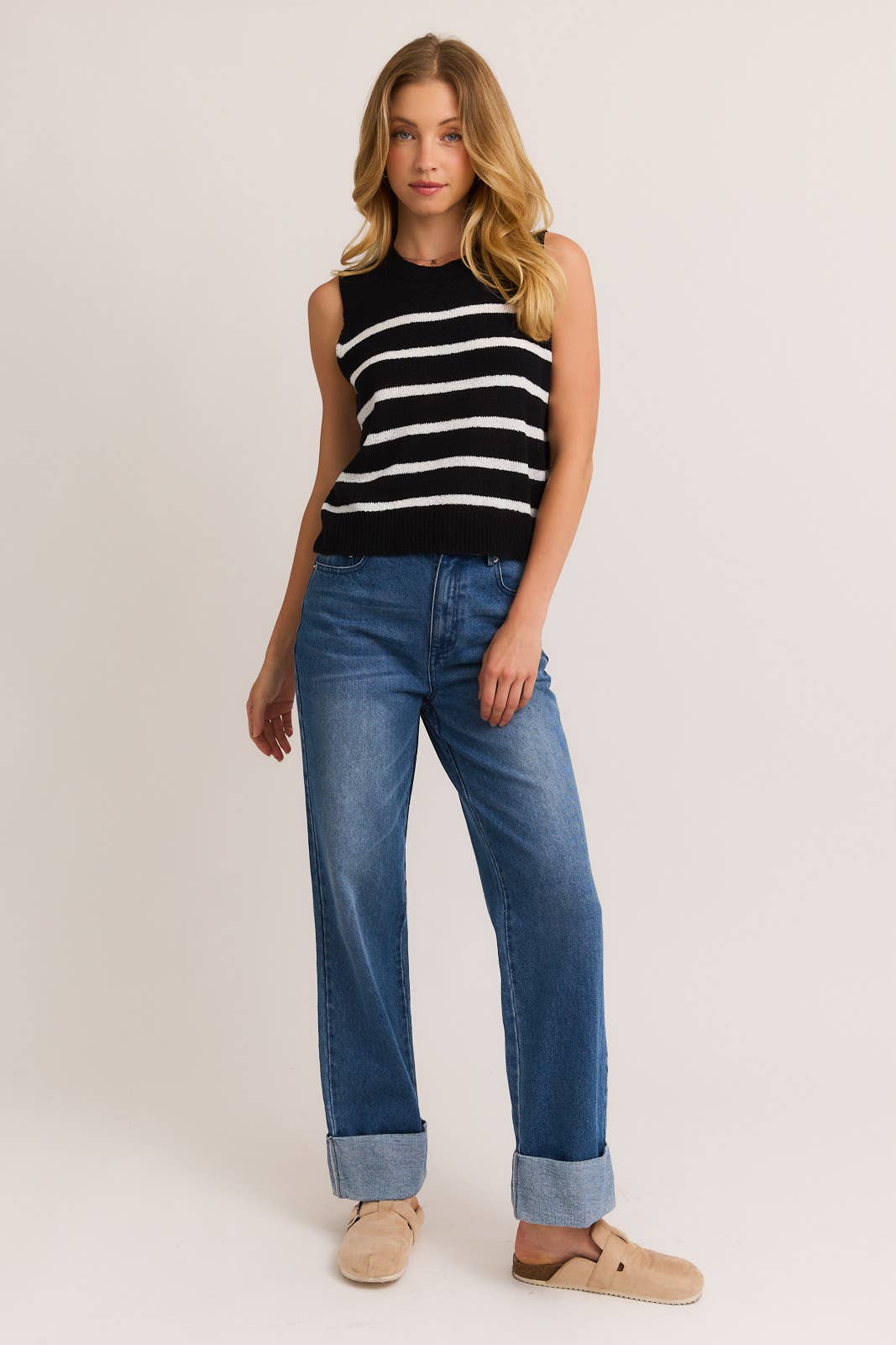 Sleeveless Sweater Top