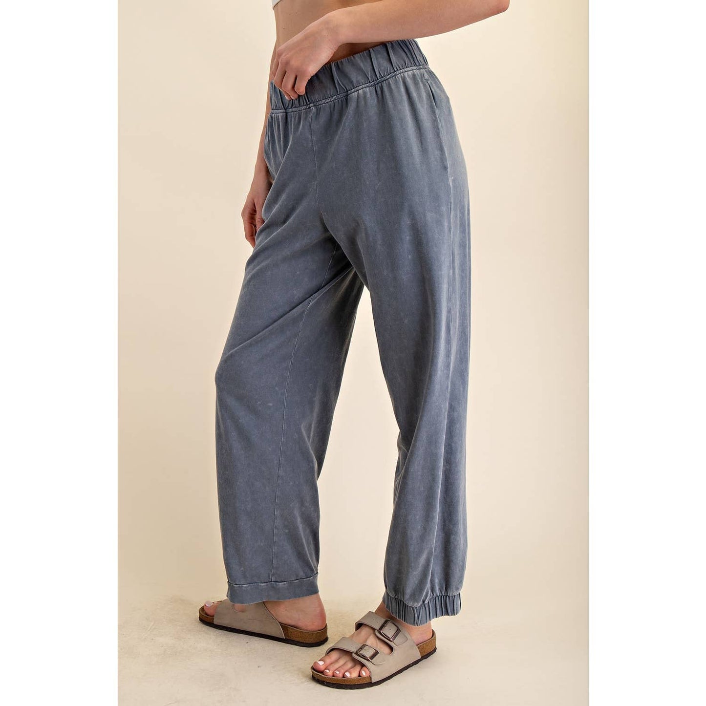 MINERAL WASHED COTTON LOUNGE PANT