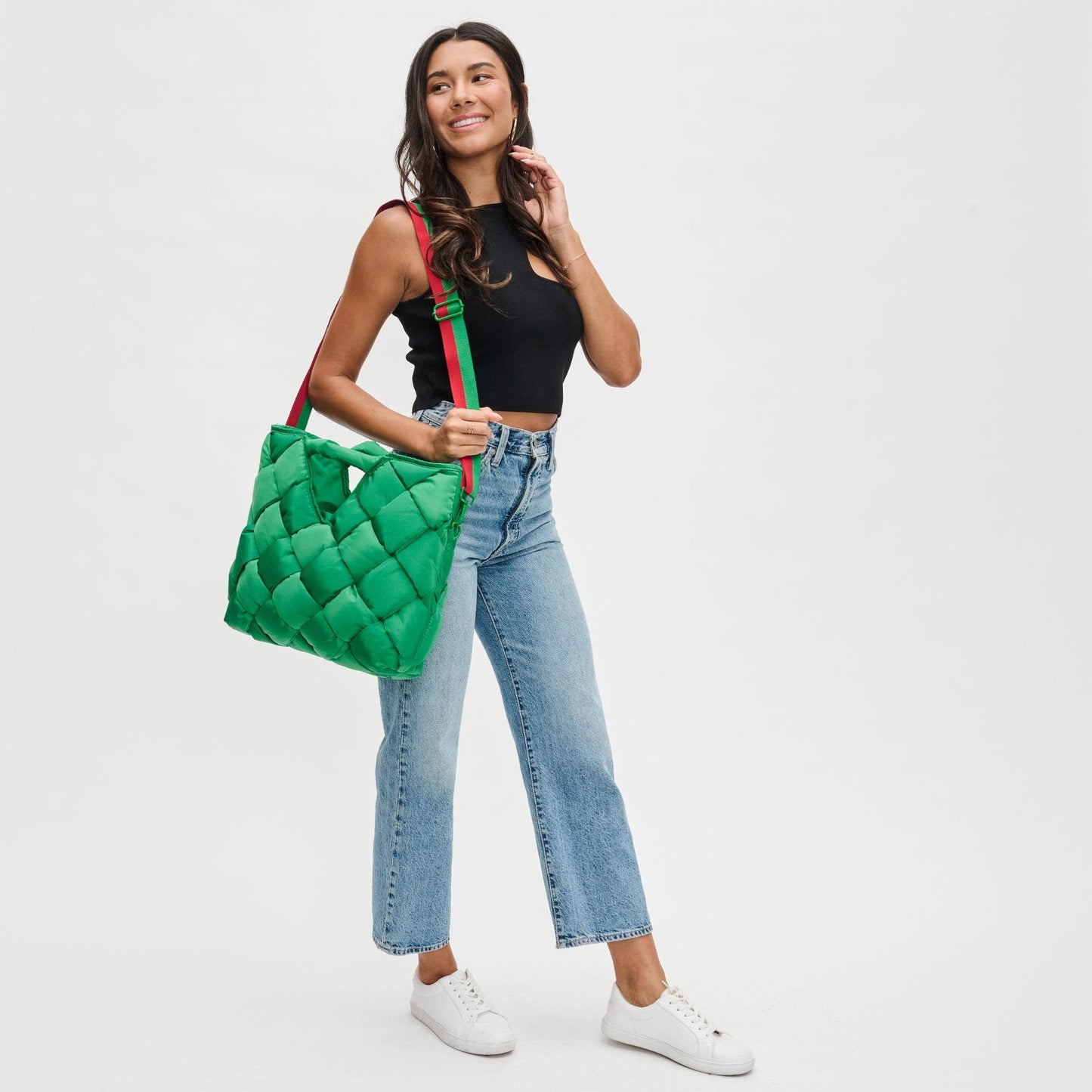 Revelation Woven Nylon Tote Crossbody