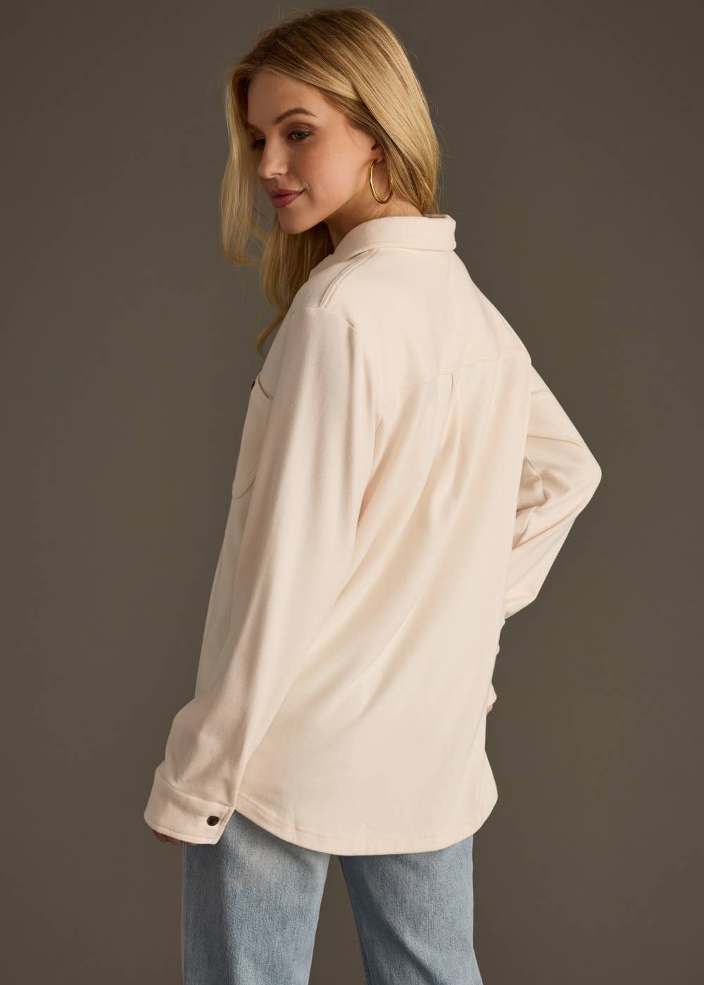 Ivory Super Soft Button Up