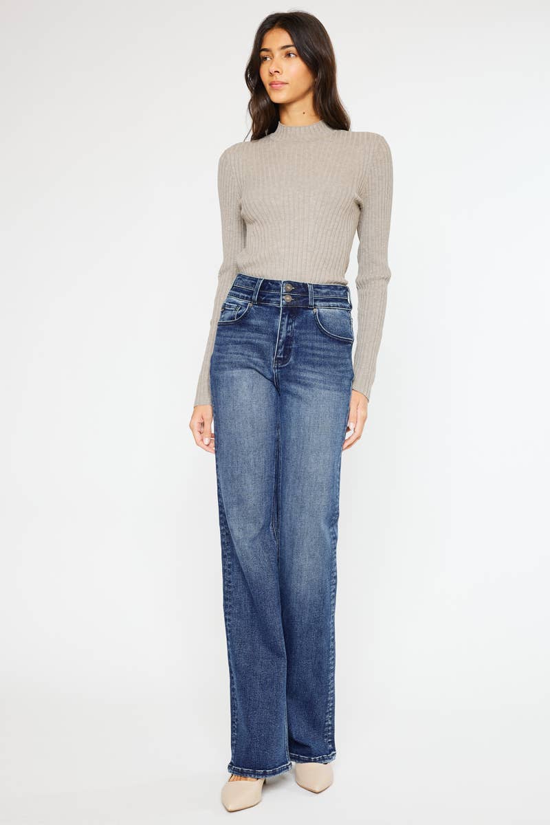 KANCAN HIGH RISE WIDE FLARE JEANS